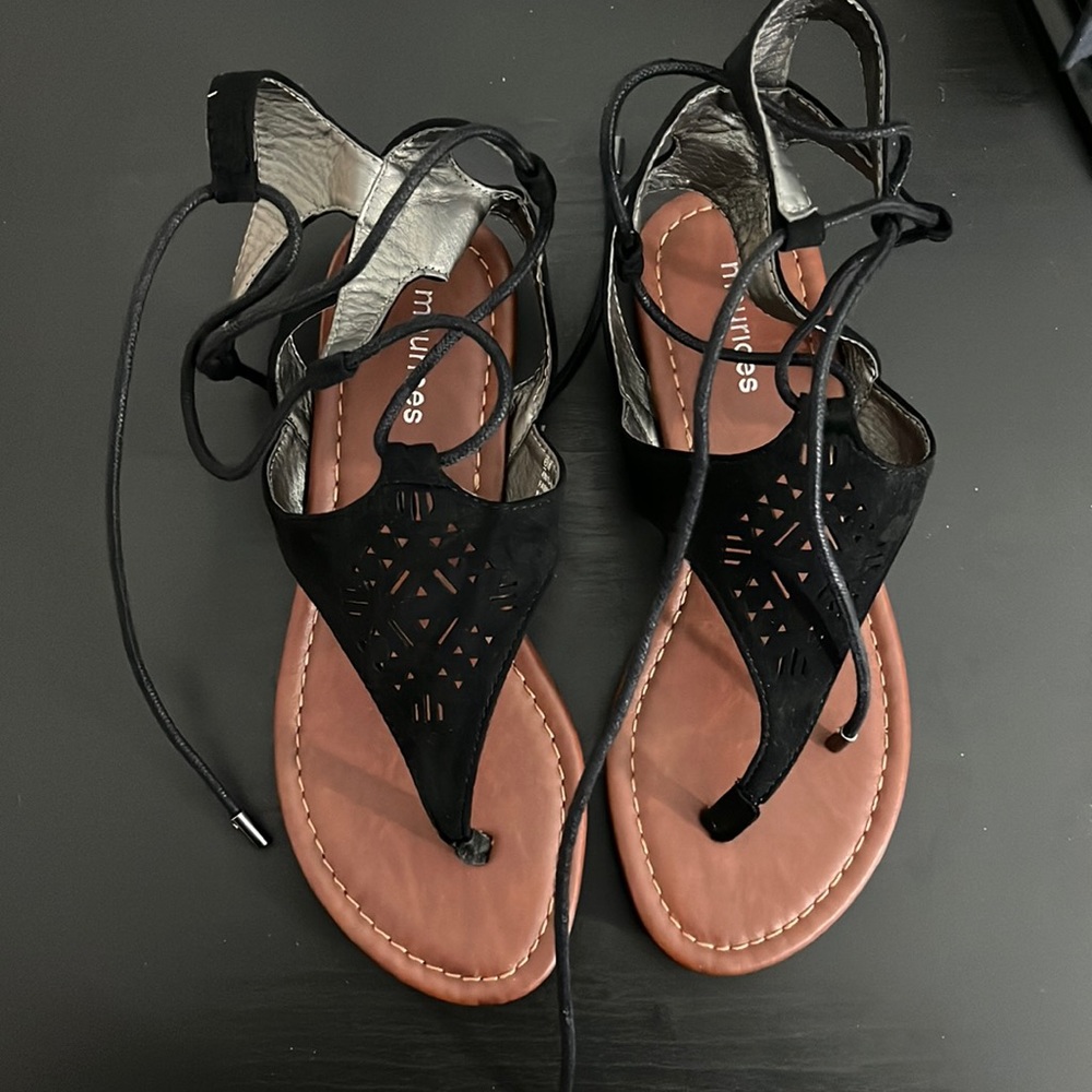 Maurices Black Sandals